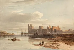 Caernarfon Castle in 1840, Caernarvon