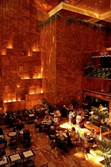 Cafe in the Trump Tower building