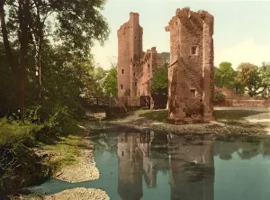 Caister Castle, 15th century castle with moat in the parish of West Caister