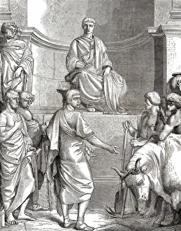 Caius Furius Cressinus der Zauberei angeklagt