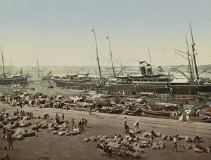 Calcutta. Harbour. Steamer, India