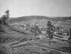Cambria City, a huge ironworks