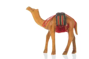 Camel figurine isolated over white background