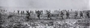Canadian soldiers a the Vimy Ridge battle