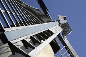 Detail of a cap windmill in Kalletal-Bavenhausen (district of Lippe)