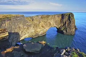 The cape Dirkholaey in the south of Iceland