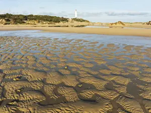 Cape Trafalgar at the Atlantic Ocean at low tide