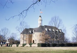 The Capitol Building, Colonial Williamsburg, Virginia, USA around 1953
