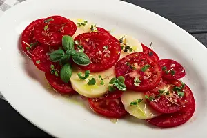 Caprese salad, Italian traditional dish