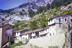 Captioned as Jevica village, thought to be in the carboniferous limestone karst region around Lake Shkodra Lake Skadar Lake Scutari, Montenegro, former Yugoslavia, Europe 1970, Europe