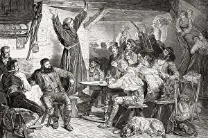 The Capuchin friar Joachim Haspinger calls the Tyrolese to freedom