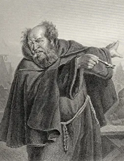 Capuchin monk, character from the drama Wallenstein by Friedrich Schiller