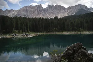 Carezza lake, dolomiti, italy