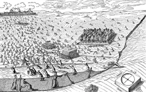 Caricature on the Battle of Breitenfeld
