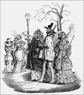 Caricature on female emancipation by J