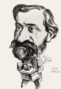 Caricature of Giuseppe Verdi, 1813 - 1901