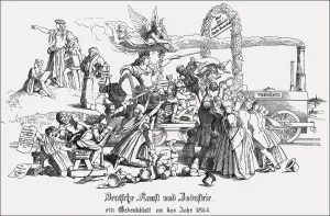 Caricature on the Industrial Revolution in Europe