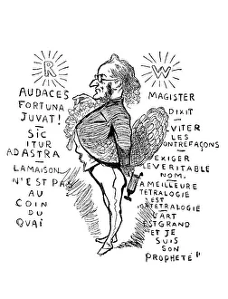 Caricature of Richard Wagner, September 1876