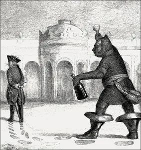 Caricature showing Frederick William IV