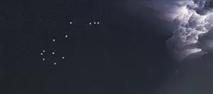 Carina star constellation, Night sky