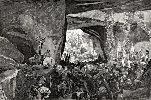 Carnival at Cervara grotto, Italy