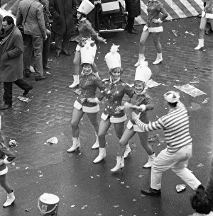 The carnival parade in 1966 in Cologne