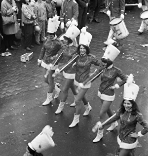 The carnival parade in 1966 in Cologne