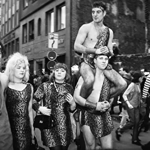 The carnival parade in 1966 in Cologne