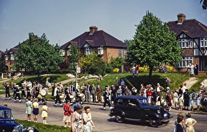 Carnival parade, Orpington, Bromley, Greater London formerly Kent, England, UK 1950 1955