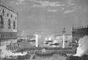 The Carnival in Venice, at St. Mark's Square