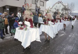 Carnival in Wasungen, Thuringia on 13