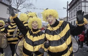 Carnival in Wasungen, Thuringia on 13