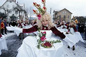 Carnival in Wasungen, Thuringia on 13