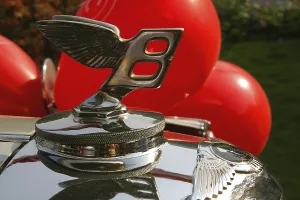 Cars Vehicles Automobiles, vintage car, Emblem of 1949 Mark III Bentley Car