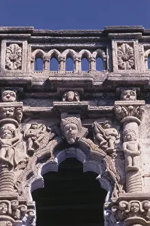 Carved facade of Satyabhama Temple
