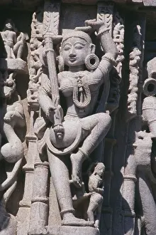 Carved figure of Surya sun temple