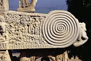 Carved on gate of Sanchi stupa
