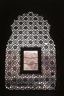 Carved marble jali, Jas Mandir