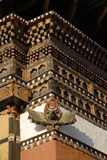 Carvings at the Dzong, Thimphu, Bhutan