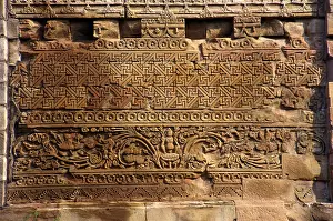 Carvings on Stupa Sarnath, Varanasi stone 2nd Century BC