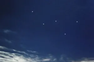 Cassiopeia star constellation, Night sky