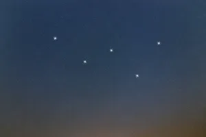 Cassiopeia star constellation, Night sky