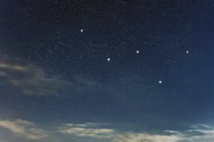 Cassiopeia star constellation, Night sky