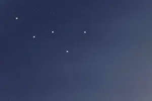 Cassiopeia star constellation, Night sky