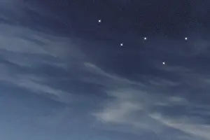 Cassiopeia star constellation, Night sky