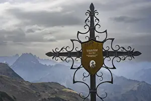 Category Mountain Landscapes Prints: Cast-iron memorial cross for Josef Boeck