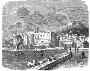 Castel Nuovo in the harbour of Naples