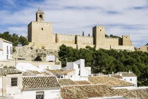 Castle Alcazaba and view of the village