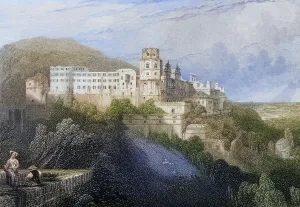 Castle, c. 1800, Heidelberg, Germany