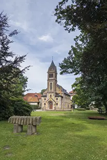 Castle chapel in Sutthausen Manor Park